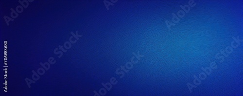 Cobalt blue round gradient. Digital noise, grain texture