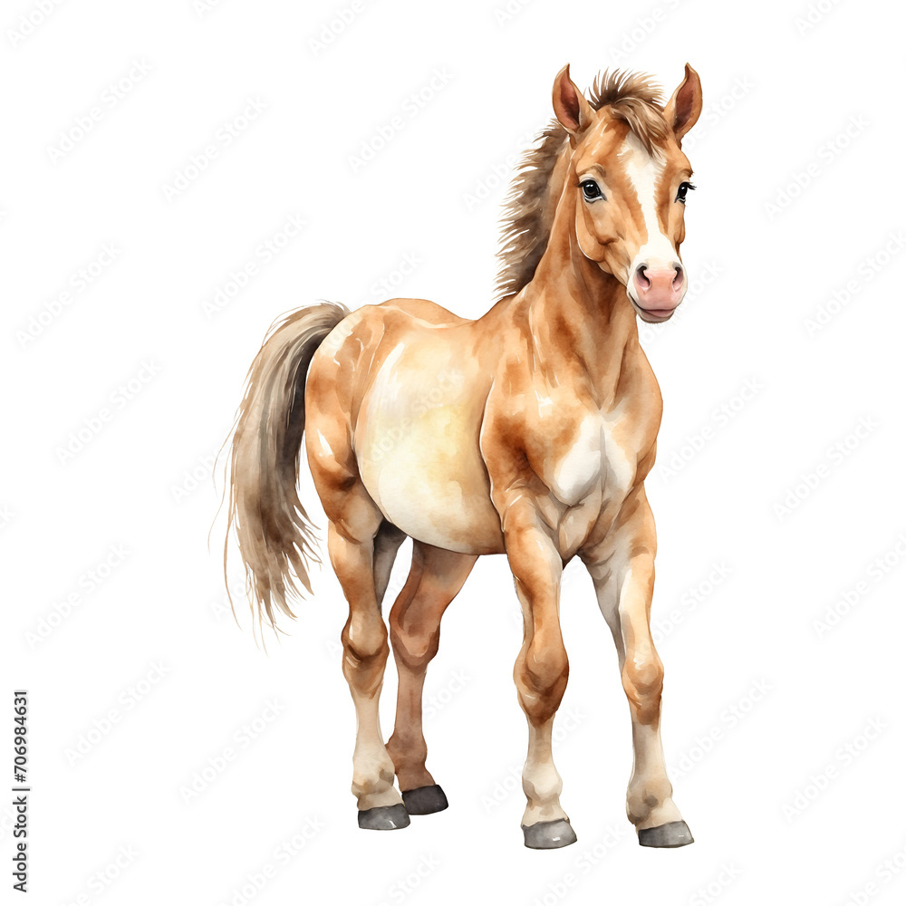 Obraz premium horse isolated on white background