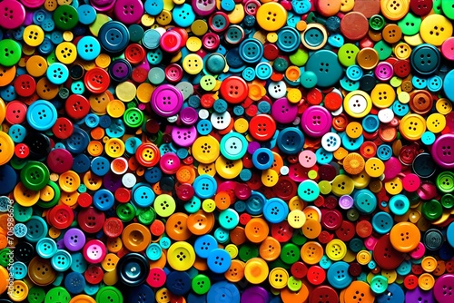seamless pattern with colorful buttons