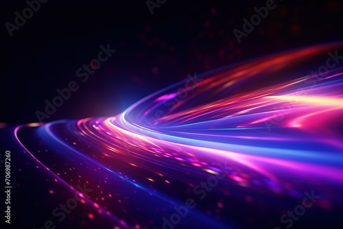 bstract futuristic background with pink blue glowing neon moving high speed wave lines and bokeh lights. Data transfer concept Fantastic wallpaper