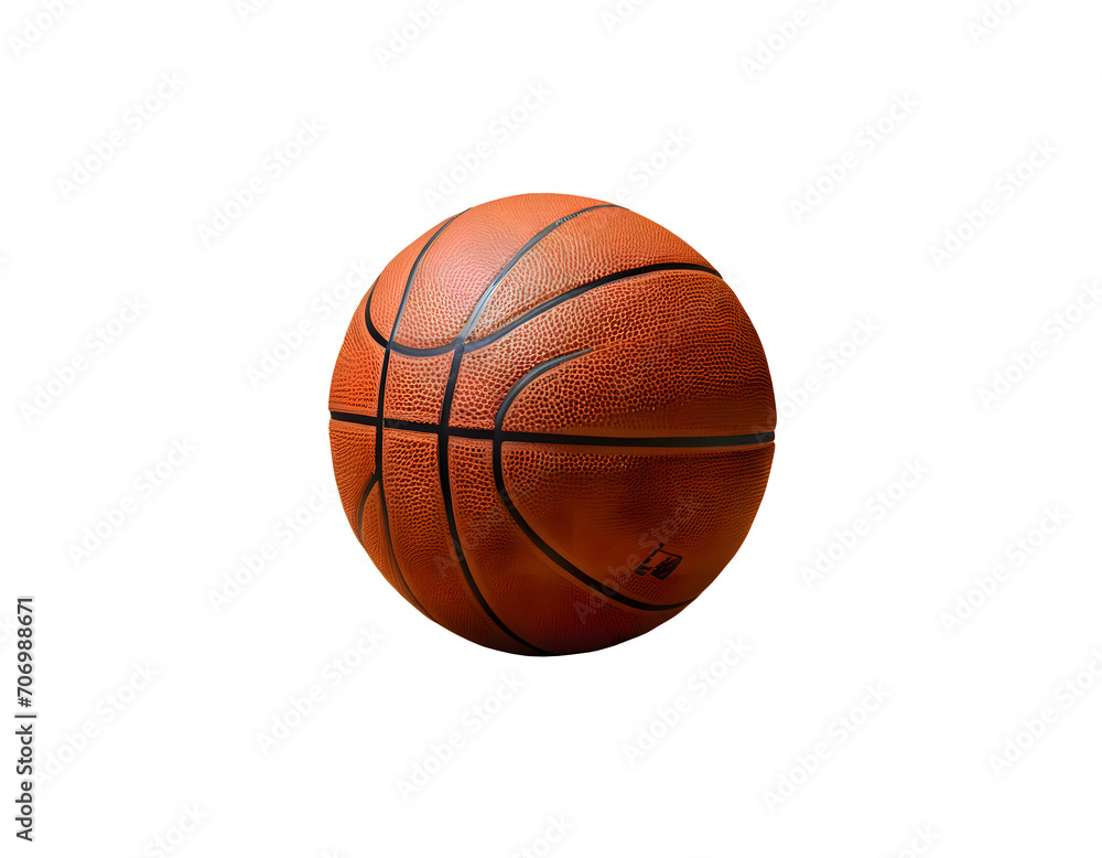 basketball isolated  on Transparent Background. Ai generated 