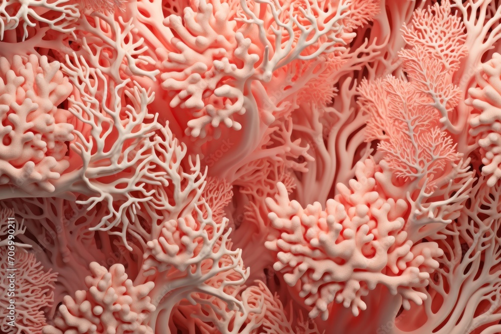 Coral repeated pattern