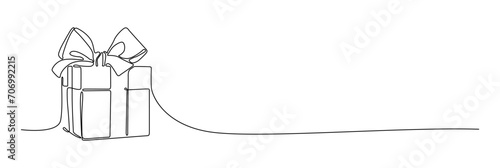 outline drawing of gift box as a border with free space for text. present for birthday party, christmas, valentine and gift. isolated on a transparent background