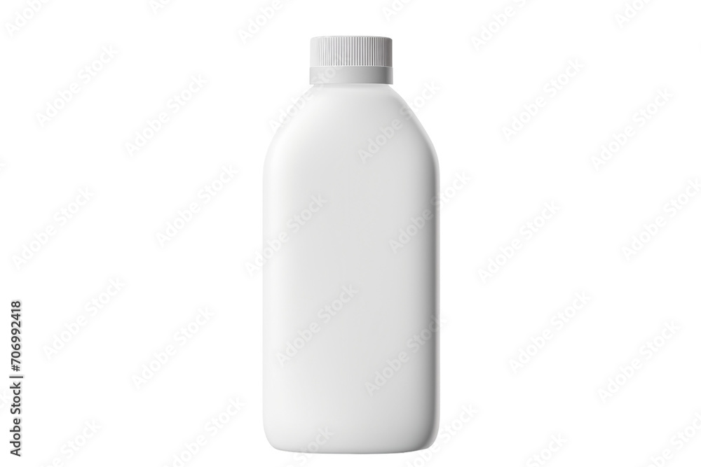 white plastic bottle isolated white plastic bottle isolated