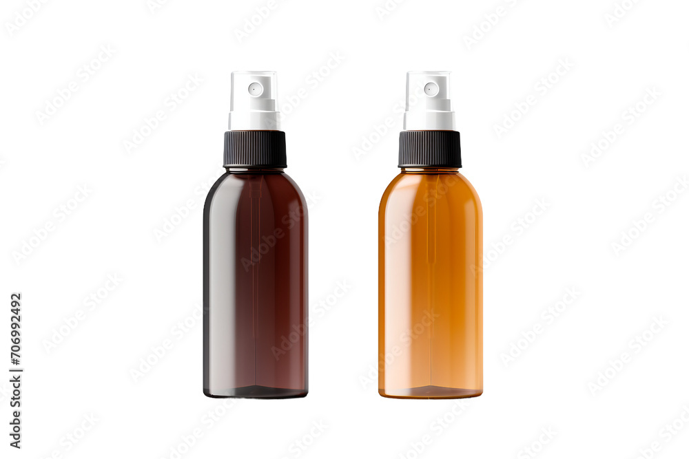 Medical bottles isolated on a white background, bottle of wine isolated