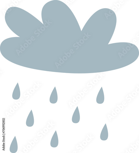 Rainy Cloud Illustration