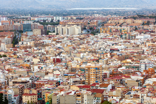 Città di Alicante in Spagna vista dall'alto
