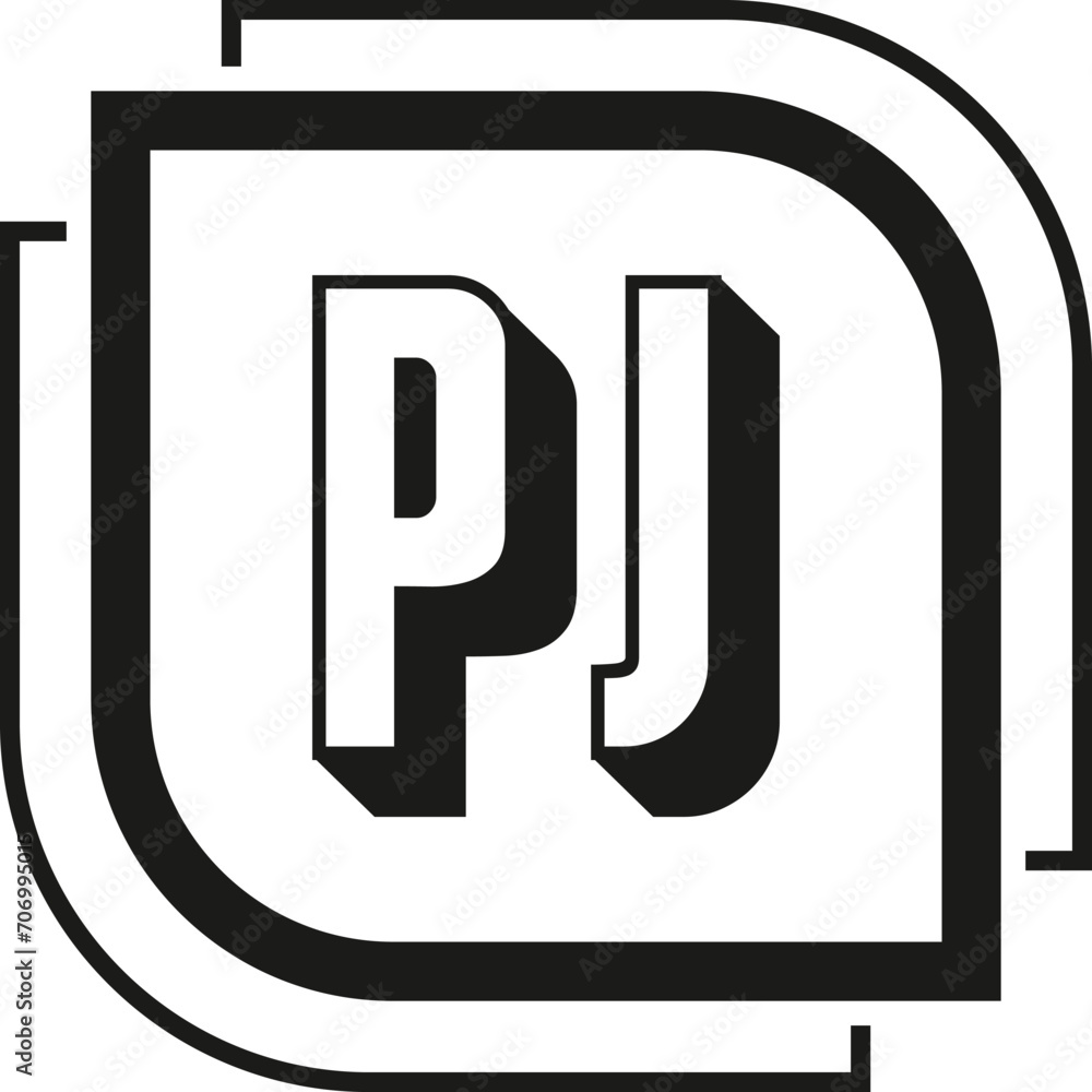 PJ letter logo design on white background. PJ logo. PJ creative initials letter Monogram logo icon concept. PJ letter design PJ letter logo design on white background. PJ logo. PJ creative initials letter Monogram logo icon concept. PJ letter design