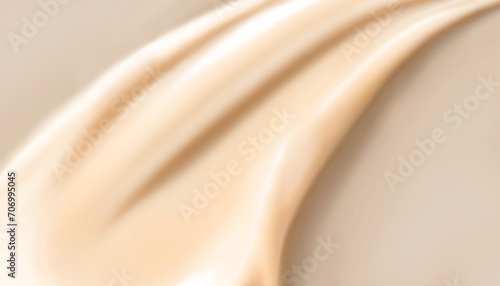 柔らかで明るいベージュクリームの背景　「AI生成画像」