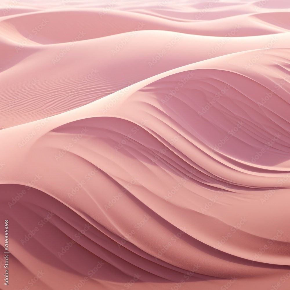Fototapeta premium Desert landscape. Yellow desert sands. Figured dunes with a wavy pattern. Natural background for presentations, tourism, advertising.