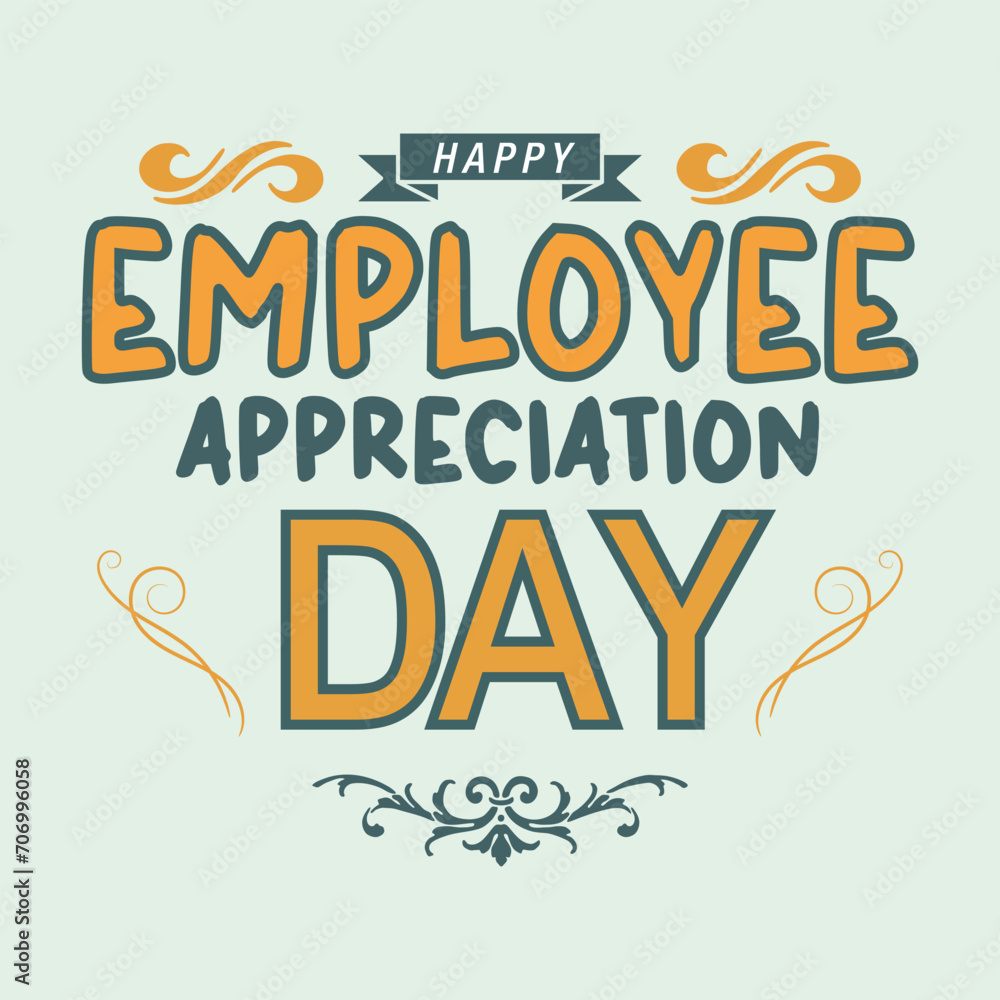 International Happy Employee Appreciation Day 2024. Employee Appreciation creative concept background.style Vector Design Illustration for Background, Poster, Banner, Advertising, Greeting Card.