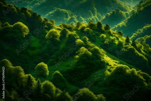 natural green mountains