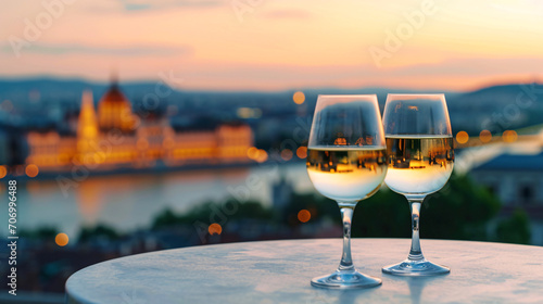 Budapest Twilight Delight: Hungarian White Wines with City Lights