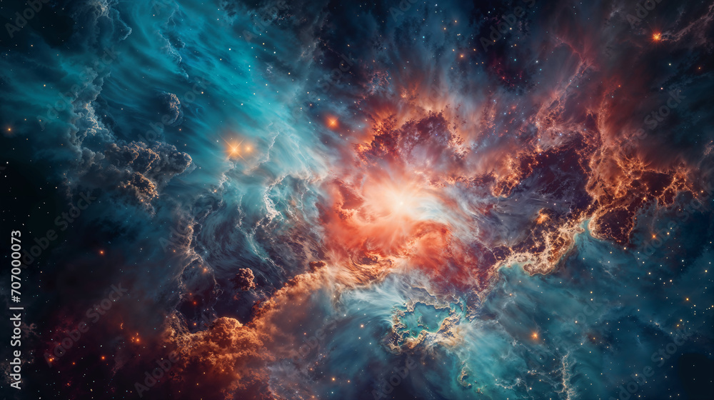 Galaxies and star constellations in deep space and cosmos, part of the Universe on high definition abstract background - obrazy, fototapety, plakaty 