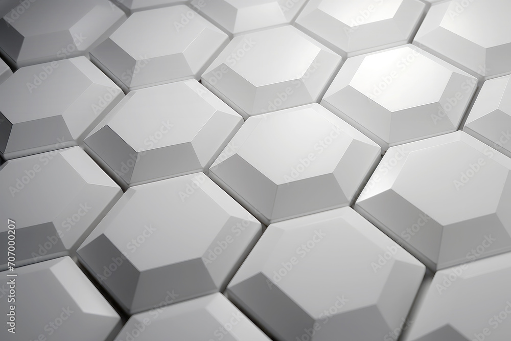 Abstract modern luxury white hexagonal polygon Top view background Abstract modern luxury white hexagonal polygon Top view background