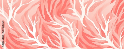 Coral repeated soft pastel color vector art line pattern  photo