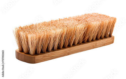 Scrub Brush with Coconut Fiber Bristles  Gentle on Surfaces  Tough on Dirt on a White or Clear Surface PNG Transparent Background