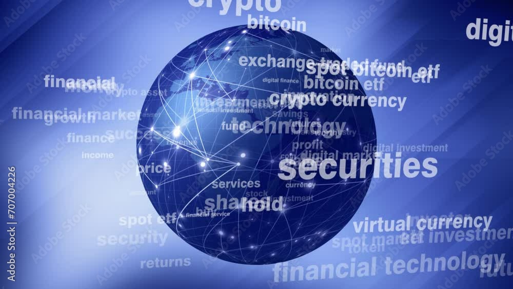 Etf investment in spot bitcoin etf and world globe exploring potential of cryptocurrency market and digital money in global economy Etf investment in spot bitcoin etf and world globe exploring potential of cryptocurrency market and digital money in global economy