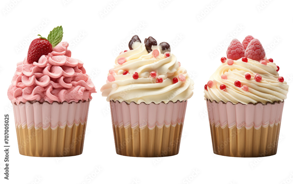 Merry Cupcake for Treats, Spreading Joy with Every Delicious Bite on a White or Clear Surface PNG Transparent Background Merry Cupcake for Treats, Spreading Joy with Every Delicious Bite on a White or Clear Surface PNG Transparent Background