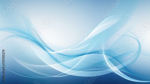 Abstract blue wave background, A modern and sleek abstract backdrop with undulating blue curves