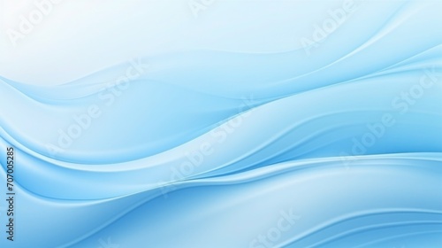 Abstract blue wave background, background in the style of smooth surface, soothing waves in a minimalist blue design, light sky-blue