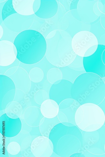 Cyan repeated soft pastel color vector art circle pattern 
