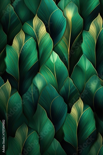 Emerald repeated pattern 