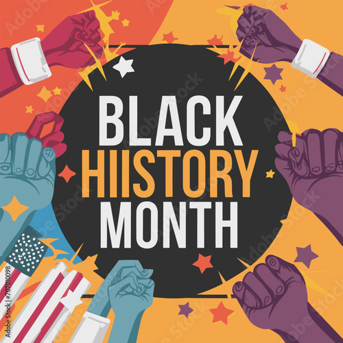 Black History Month social media post design Layouts.