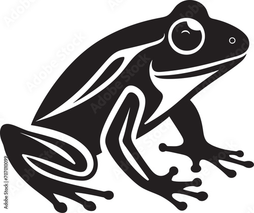 CroakCraft Frog Iconic Design HopHero Dynamic Frog Logo