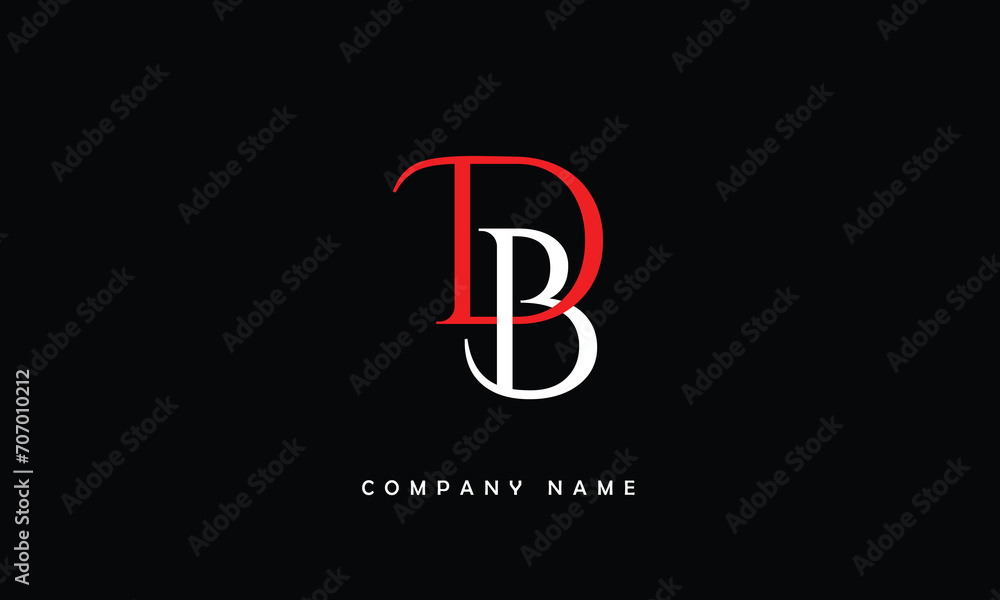 BD, DB, B, D Abstract Letters Logo Monogram BD, DB, B, D Abstract Letters Logo Monogram