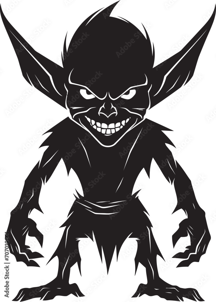Devious Demon Wicked Goblin Icon Malevolent Minion Dynamic Goblin Vector Devious Demon Wicked Goblin Icon Malevolent Minion Dynamic Goblin Vector