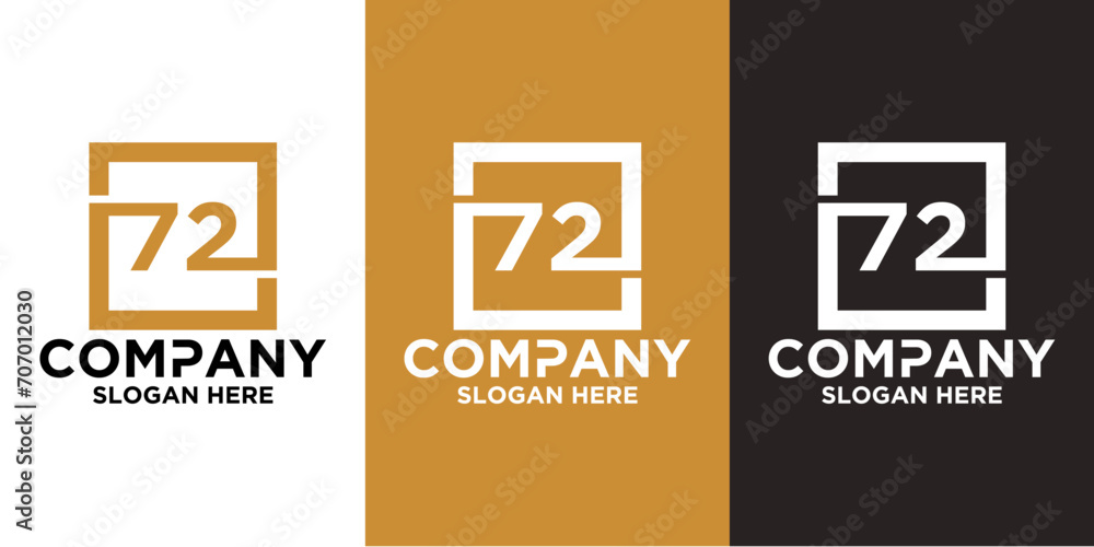 LOGO INITIAL NUMBERS 7 2 SQUARE COMBINATION LOGO INITIAL NUMBERS 7 2 SQUARE COMBINATION
