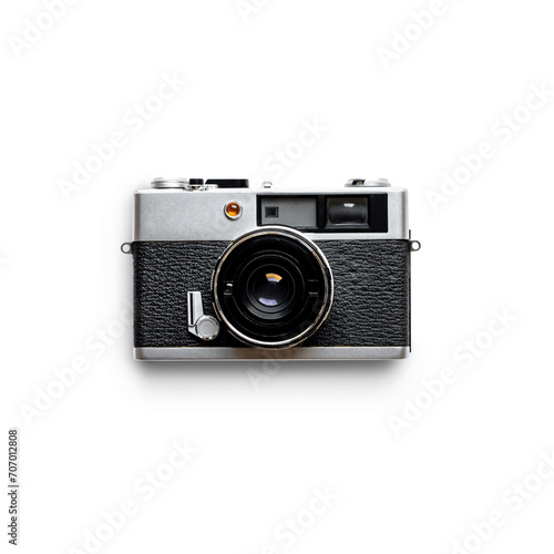 Vintage classic camera mockup for design key visual commercial ads and flat lay art work