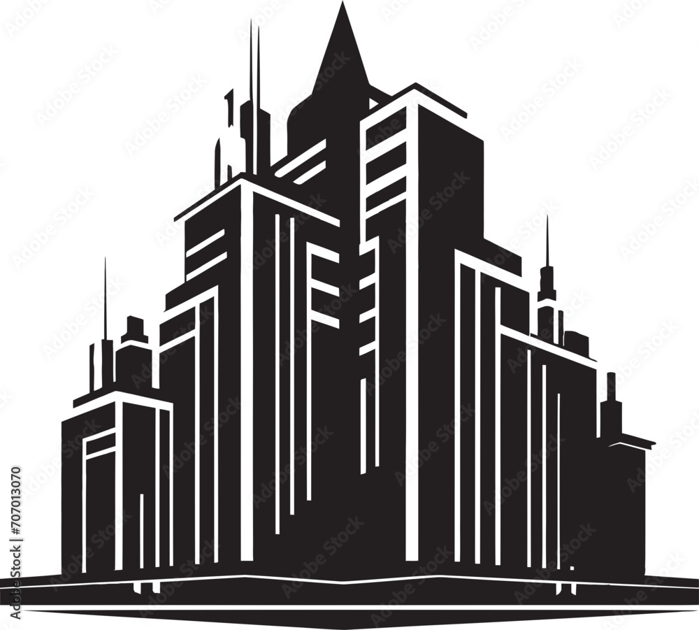 ElevateEdge Modern Building Symbol FutureScape Modern Building Emblem