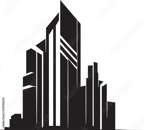 InnoStruct Vector Building Icon ElevateEdge Modern Building Symbol