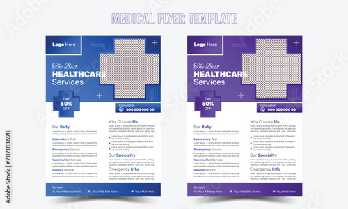 Modern Medical Healthcare Flyer Poster Layout
