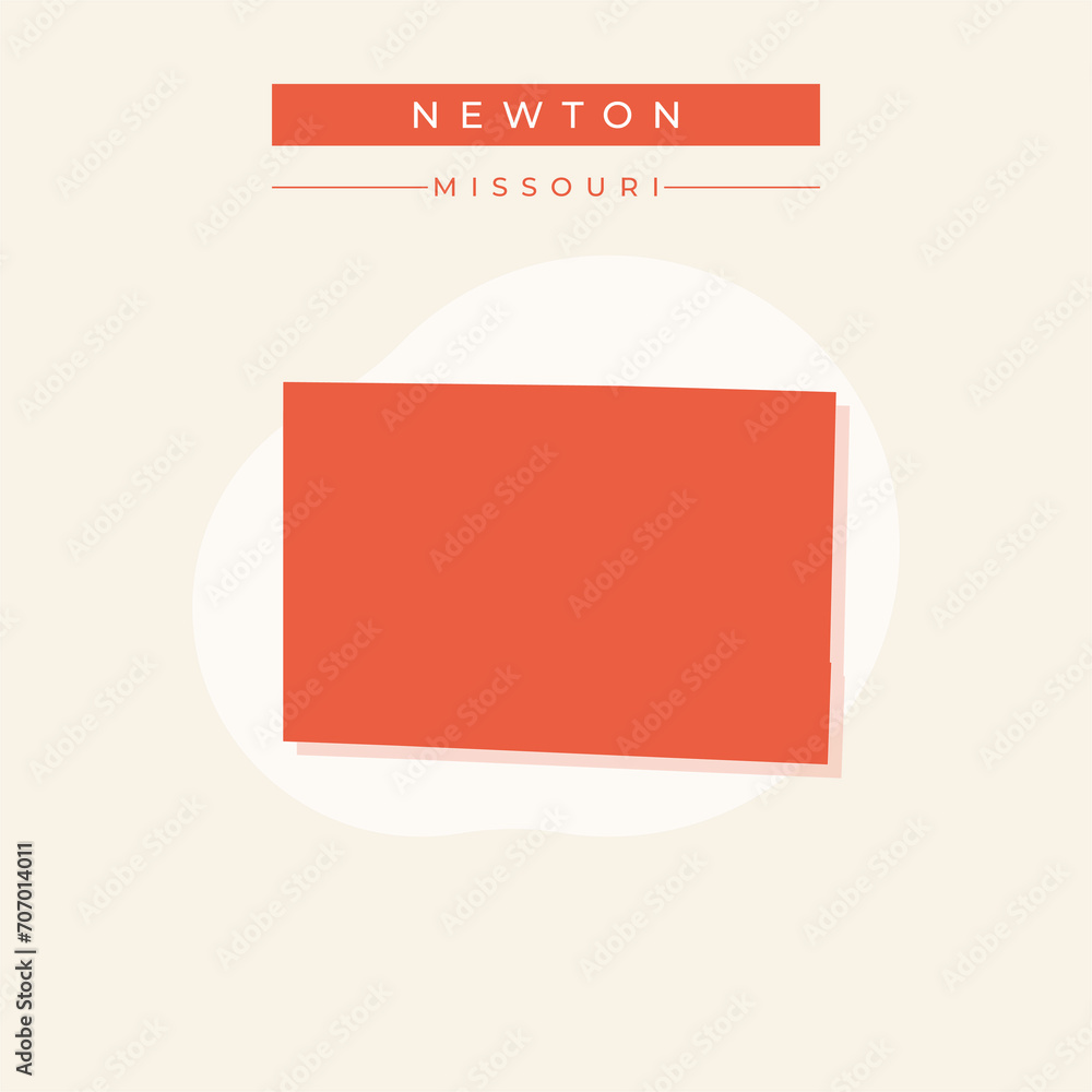 Vector illustration vector of Newton map Missouri Vector illustration vector of Newton map Missouri