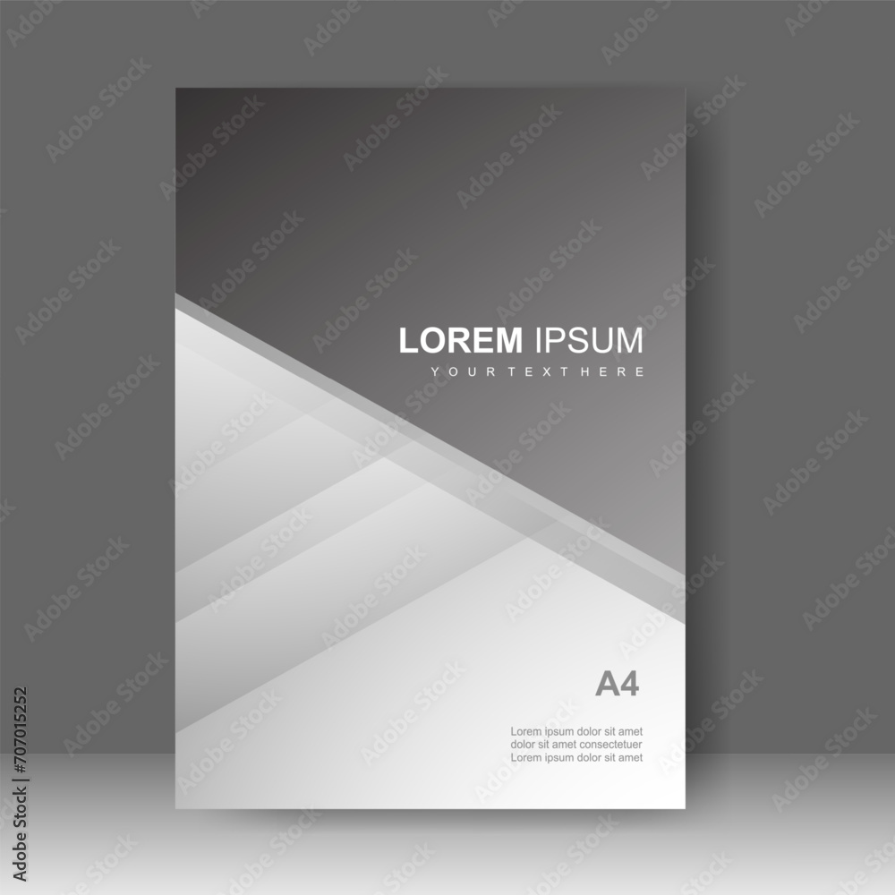 Fototapeta premium Book cover design abstract modern style. for Brochure template, Poster, Annual report, catalog, Simple Flyer promotion, magazine. Vector illustration