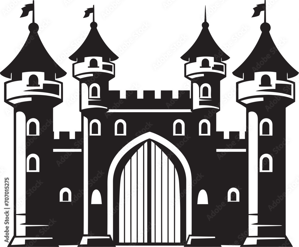 FortressEntry Castle Gate Symbol RoyalGateway Castle Gate Emblem