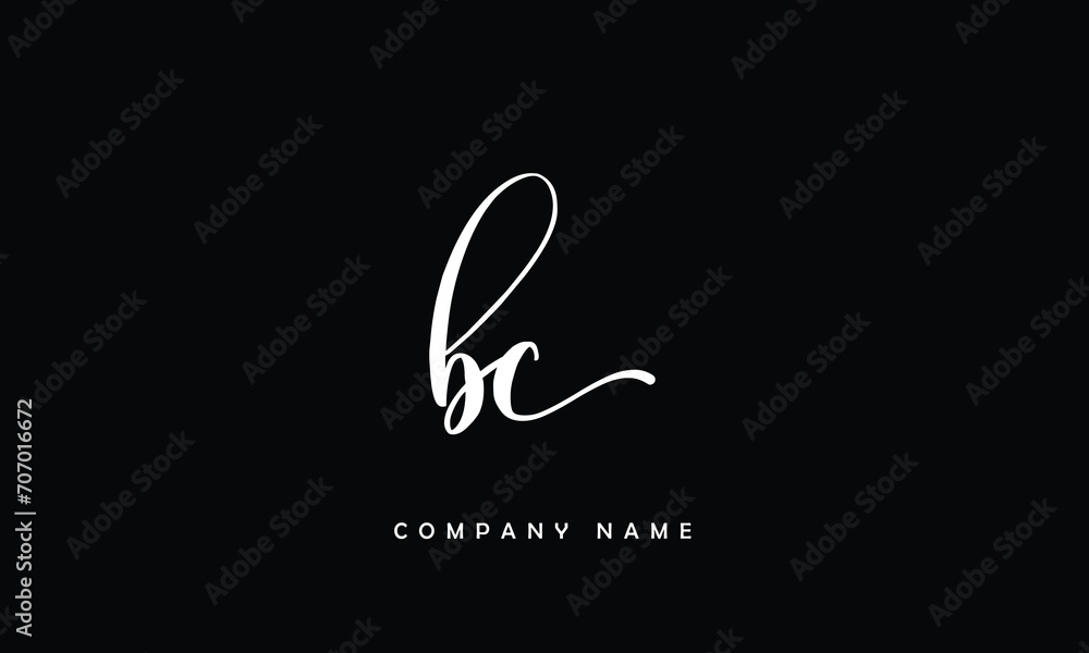 BC, CB, B, C Abstract Letters Logo Monogram BC, CB, B, C Abstract Letters Logo Monogram