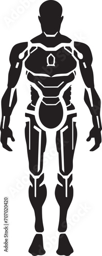 MetalMind Advanced Android Symbol SyntheticVisage Robotic Logo
