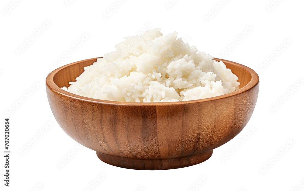 Presentation of Rice in a Bowl, a Feast for the Eyes on a White or Clear Surface PNG Transparent Background Presentation of Rice in a Bowl, a Feast for the Eyes on a White or Clear Surface PNG Transparent Background