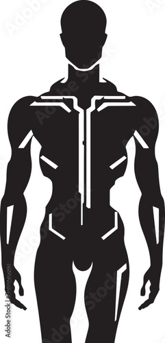 MetalMind Android Logo SyntheticVisage Robotic Icon