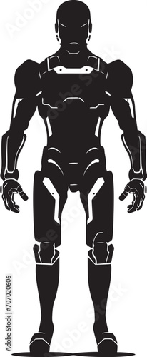 CyberBot Vector Android Logo RoboGenius Futuristic Design photo