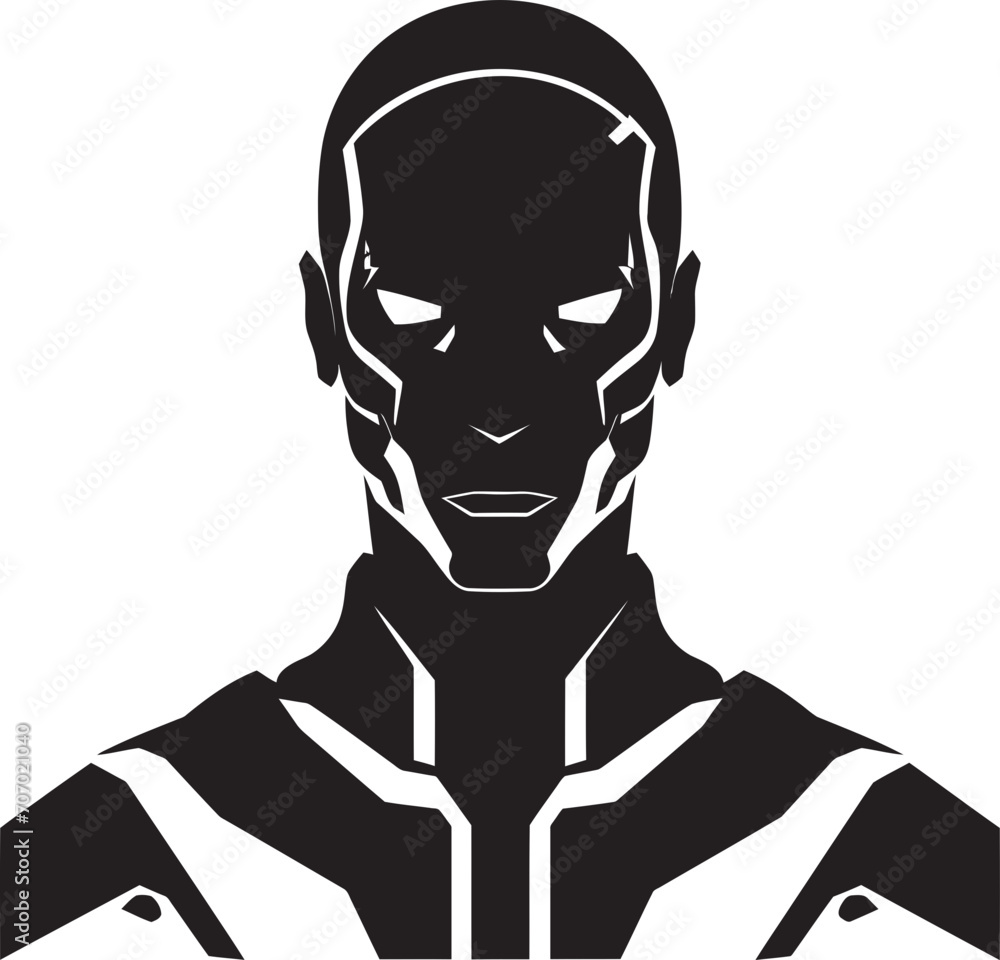 CyberBot Vector Android Logo RoboGenius Futuristic Design CyberBot Vector Android Logo RoboGenius Futuristic Design