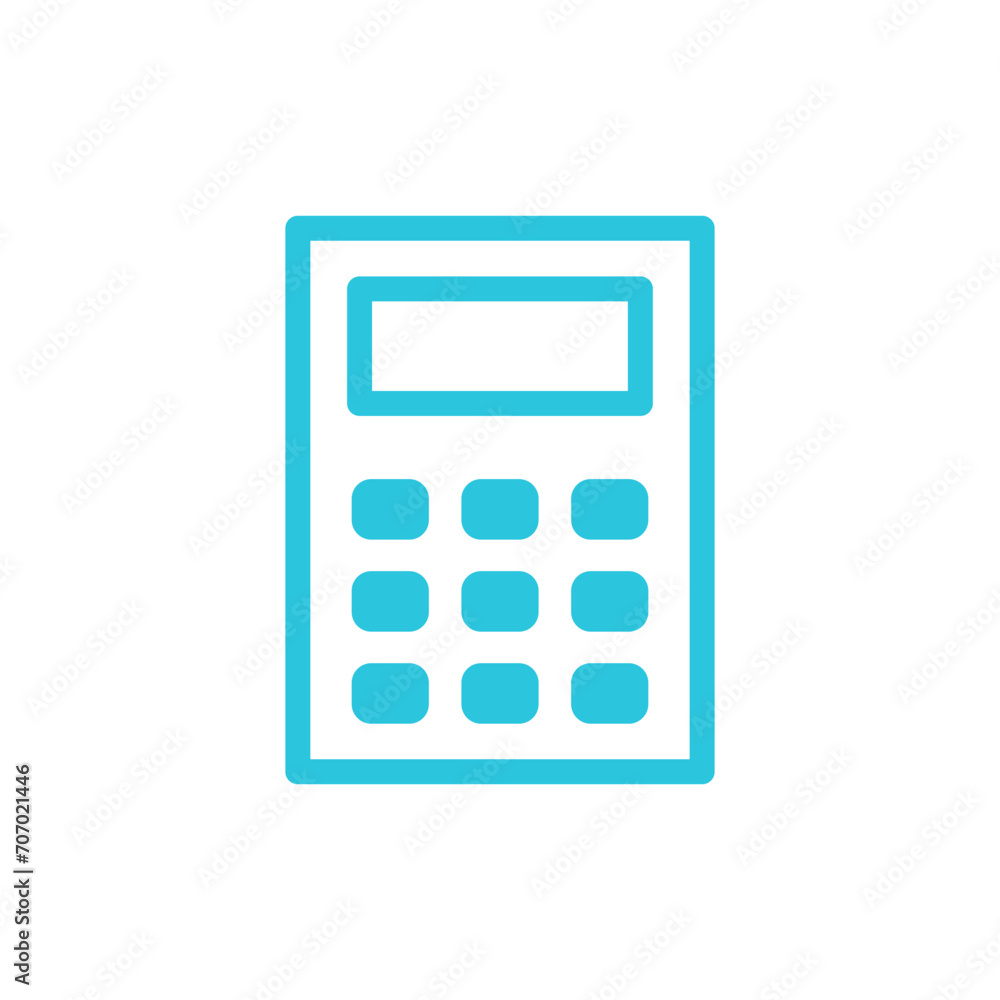 Simple calculator icon. From blue icon set. Simple calculator icon. From blue icon set.