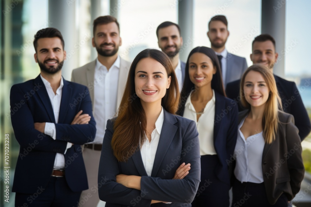 Group of successful businessmen in the office Commitment to working as a team Group of successful businessmen in the office Commitment to working as a team