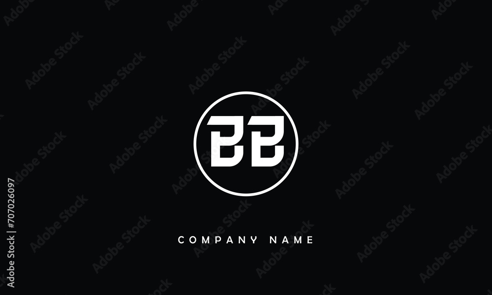 Obraz premium BB, BB Abstract Letters Logo Monogram