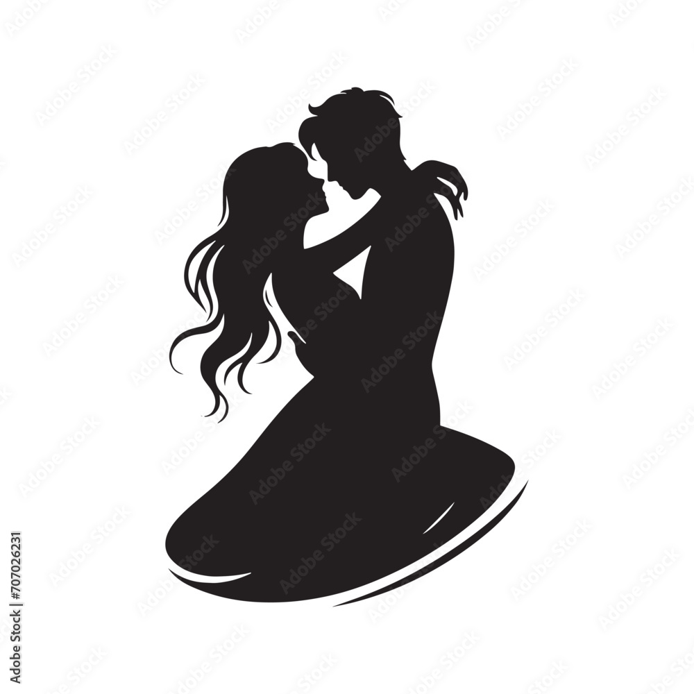 Ephemeral Valentine Unity: Silhouette of a Couple in Love for Blissful Stock - Valentine Vector, Couple Vector Stock
Ephemeral Valentine Unity: Silhouette of a Couple in Love for Blissful Stock - Valentine Vector, Couple Vector Stock