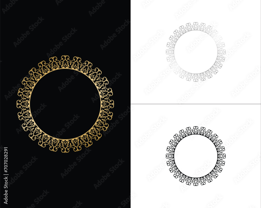 decoration flowers circle frame, Round Decorative Frames decoration flowers circle frame, Round Decorative Frames